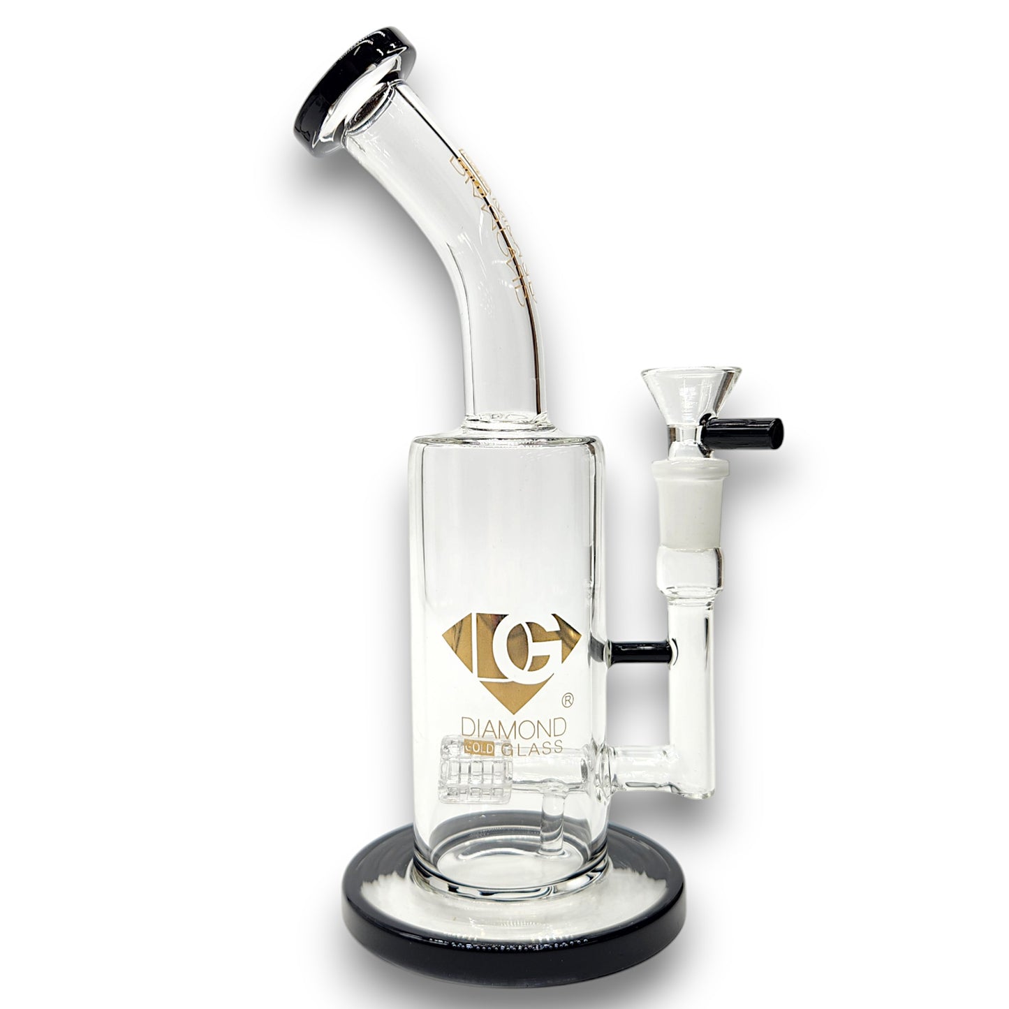 10" Diamond Glass Matrix Percolator Barrel Bong