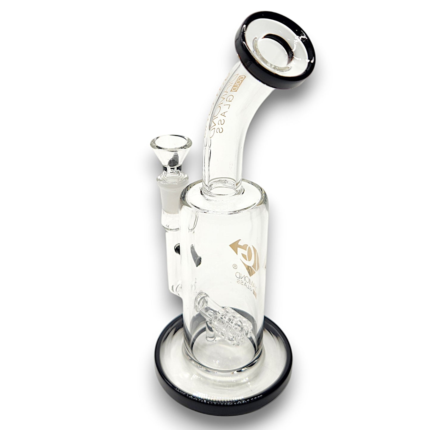 10" Diamond Glass Matrix Percolator Barrel Bong