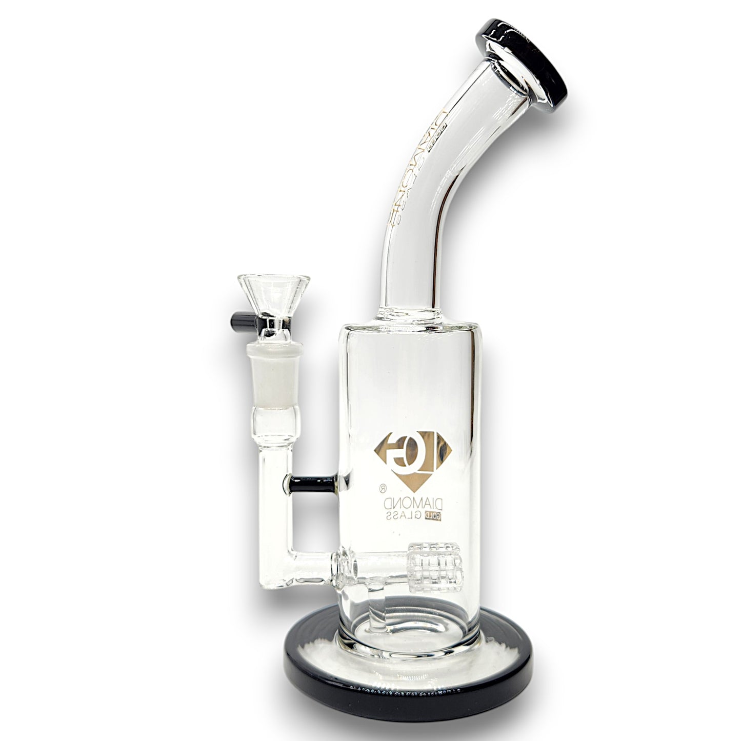 10" Diamond Glass Matrix Percolator Barrel Bong