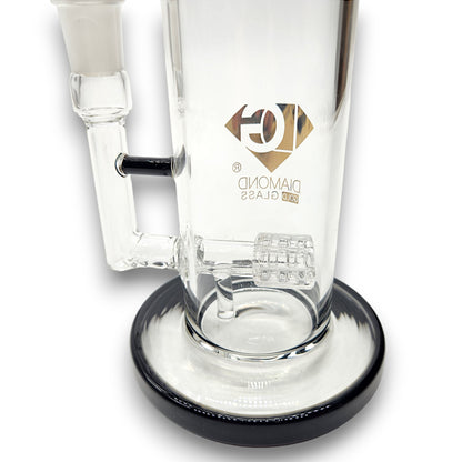 10" Diamond Glass Matrix Percolator Barrel Bong