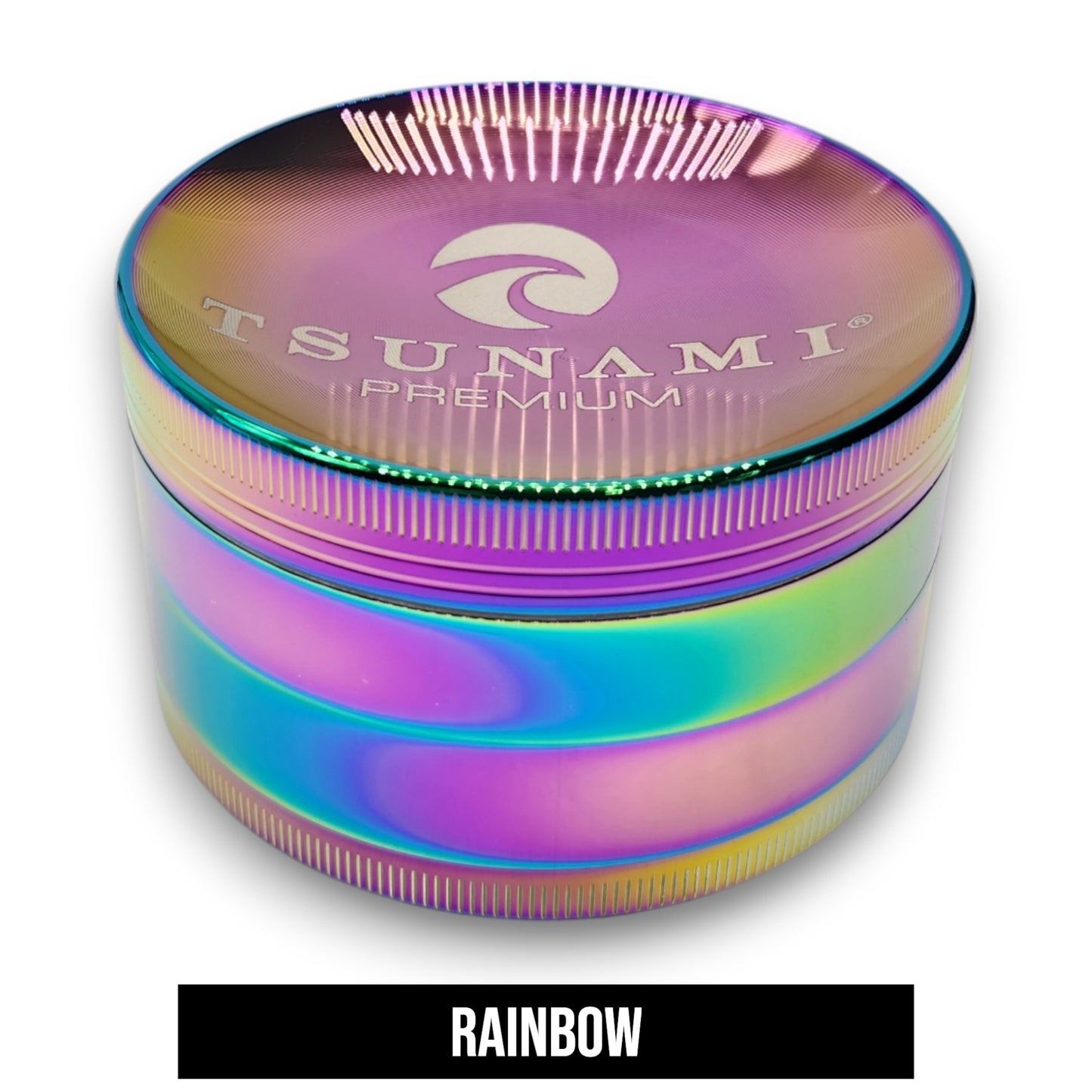 3" Tsunami Chromium Finish 4 Piece Grinder