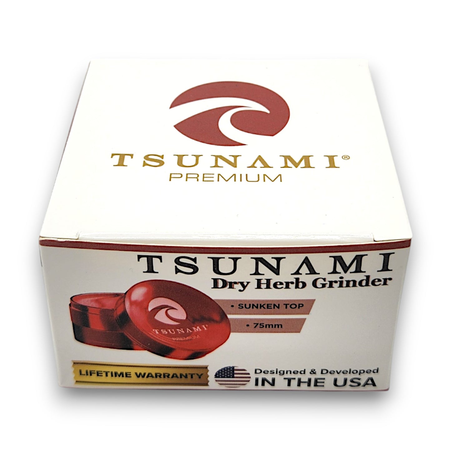 3" Tsunami Chromium Finish 4 Piece Grinder