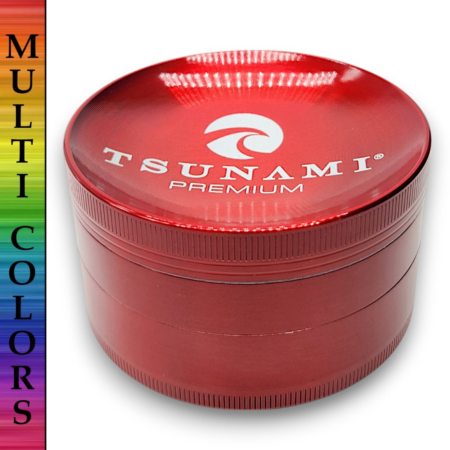 3" Tsunami Chromium Finish 4 Piece Grinder