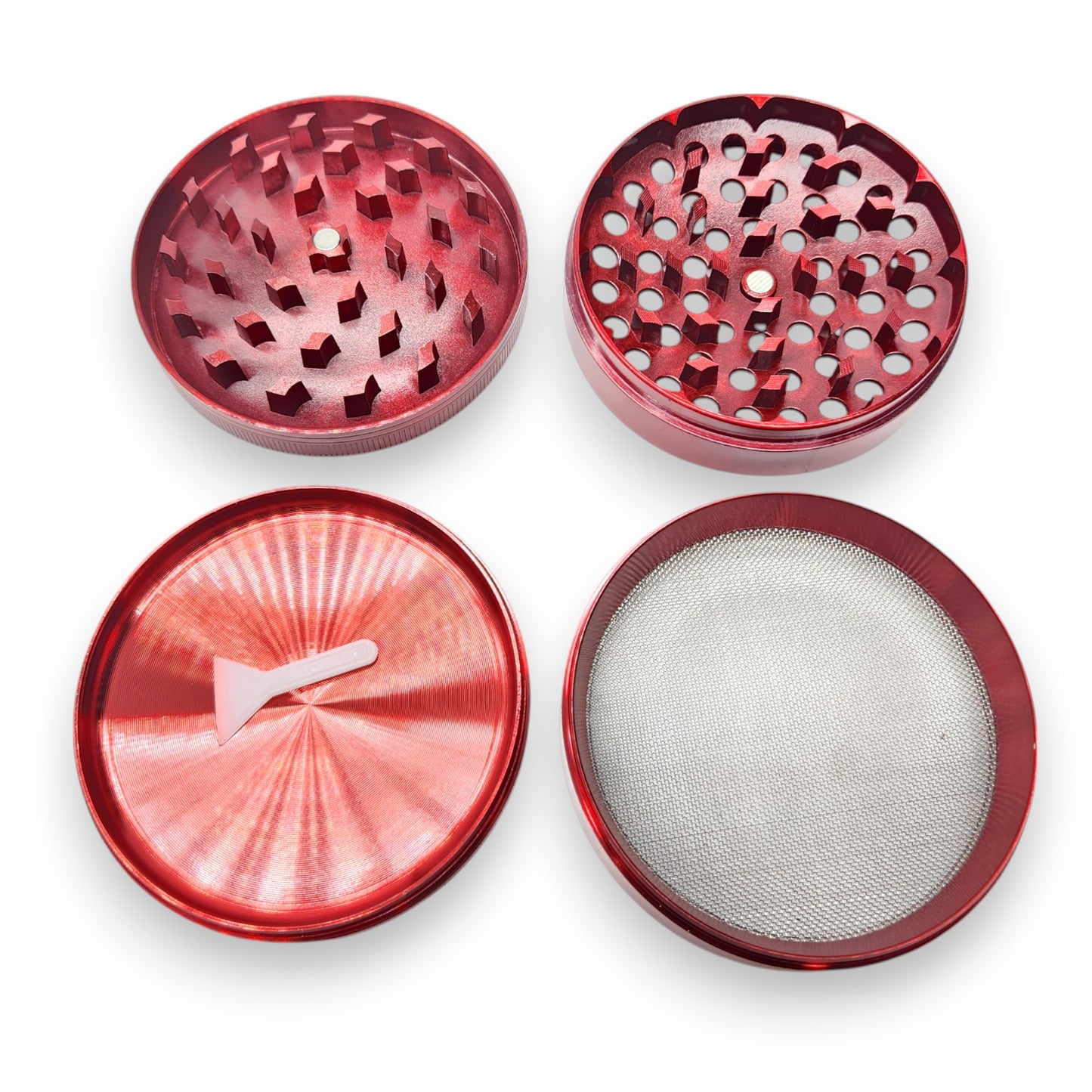3" Tsunami Chromium Finish 4 Piece Grinder