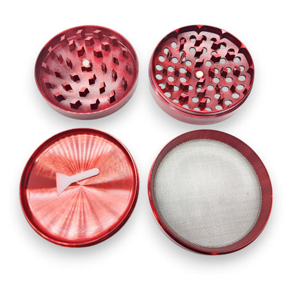 3" Tsunami Chromium Finish 4 Piece Grinder