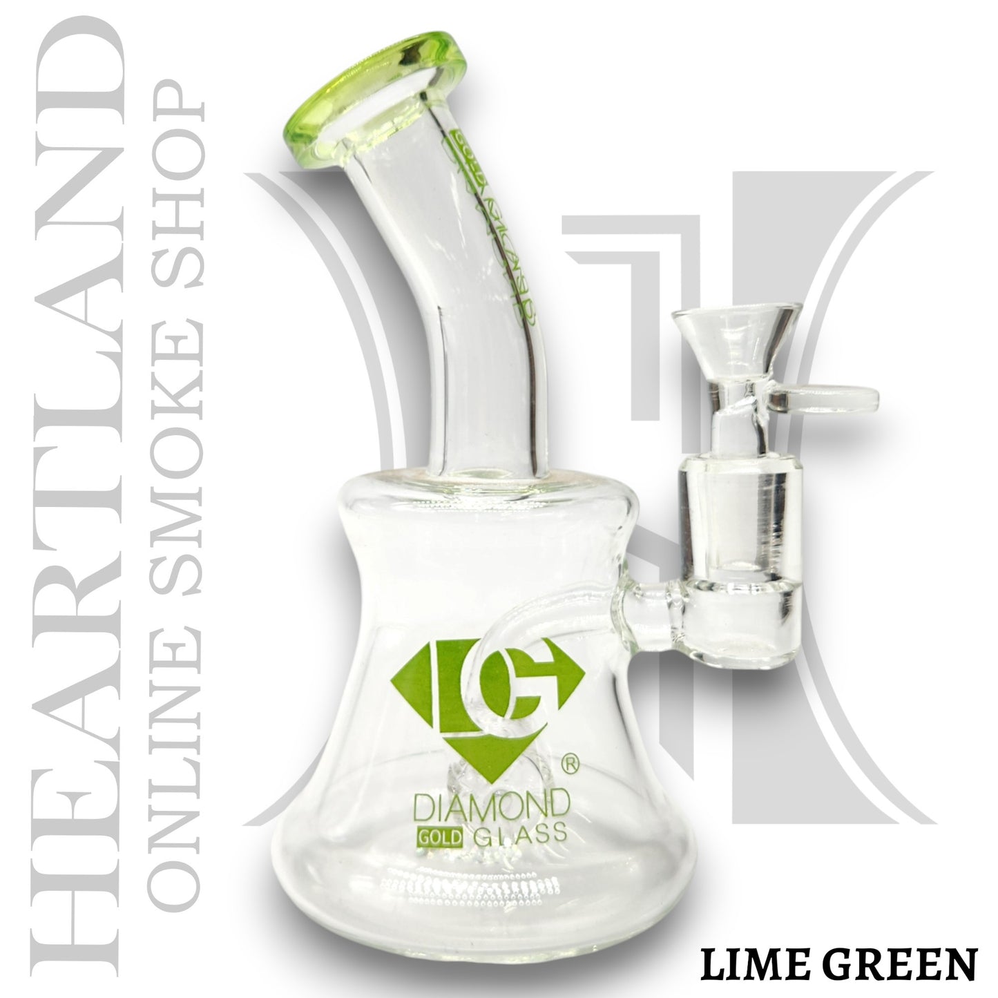 7" Diamond Barrel Perc Bong