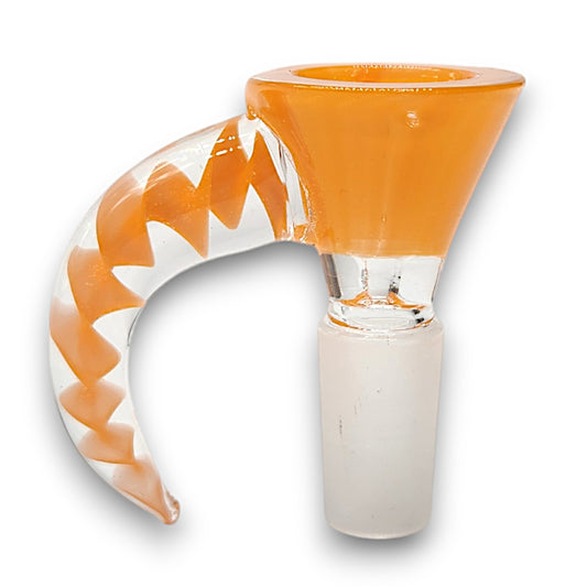 Glass Horn Handle Bowl Head 14mm Male