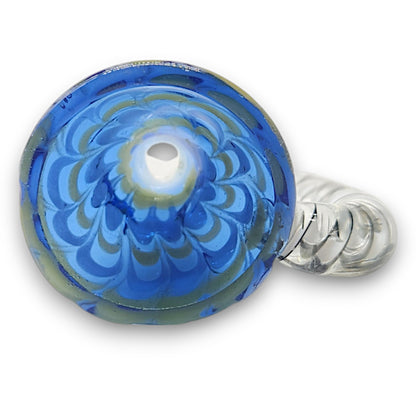 Oversized Bowl Horn Handle Glass Bowl Head 14mm Male