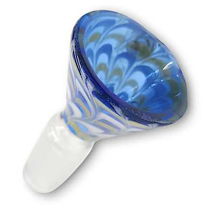 Oversized Bowl Horn Handle Glass Bowl Head 14mm Male