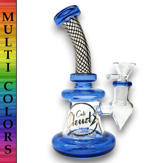 6" Cali CloudX Circ Perc Pocket Size Bubbler Bong