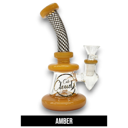 6" Cali CloudX Circ Perc Pocket Size Bubbler Bong