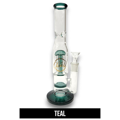 11" Cali CloudX Honeycomb Tree Perc Straight Tube Bong