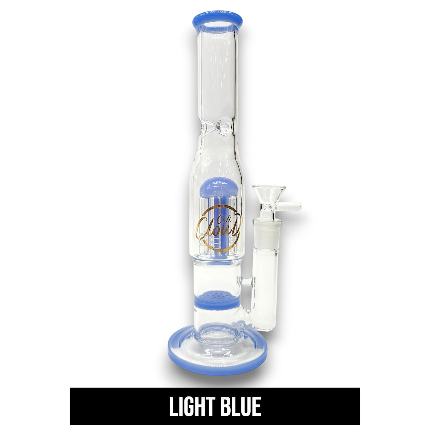 11" Cali CloudX Honeycomb Tree Perc Straight Tube Bong