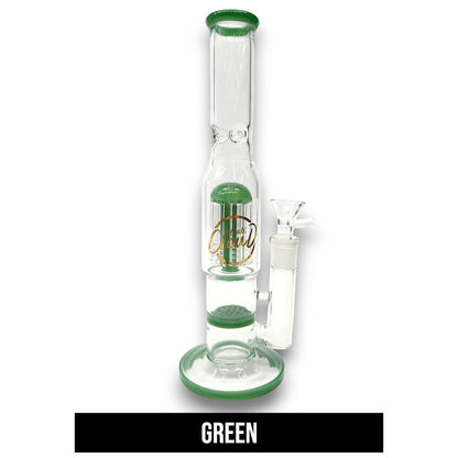 11" Cali CloudX Honeycomb Tree Perc Straight Tube Bong