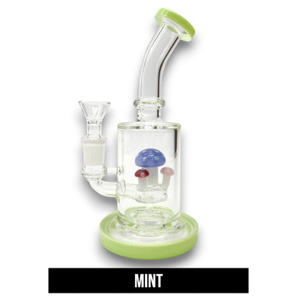 7" Mushroom Circ Perc Barrel Bong