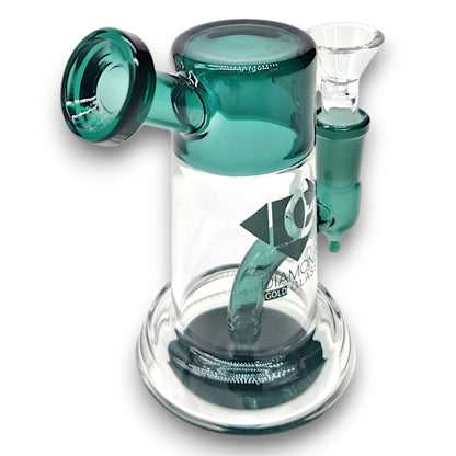 5.5" Diamond Glass Mini Bong Bubbler