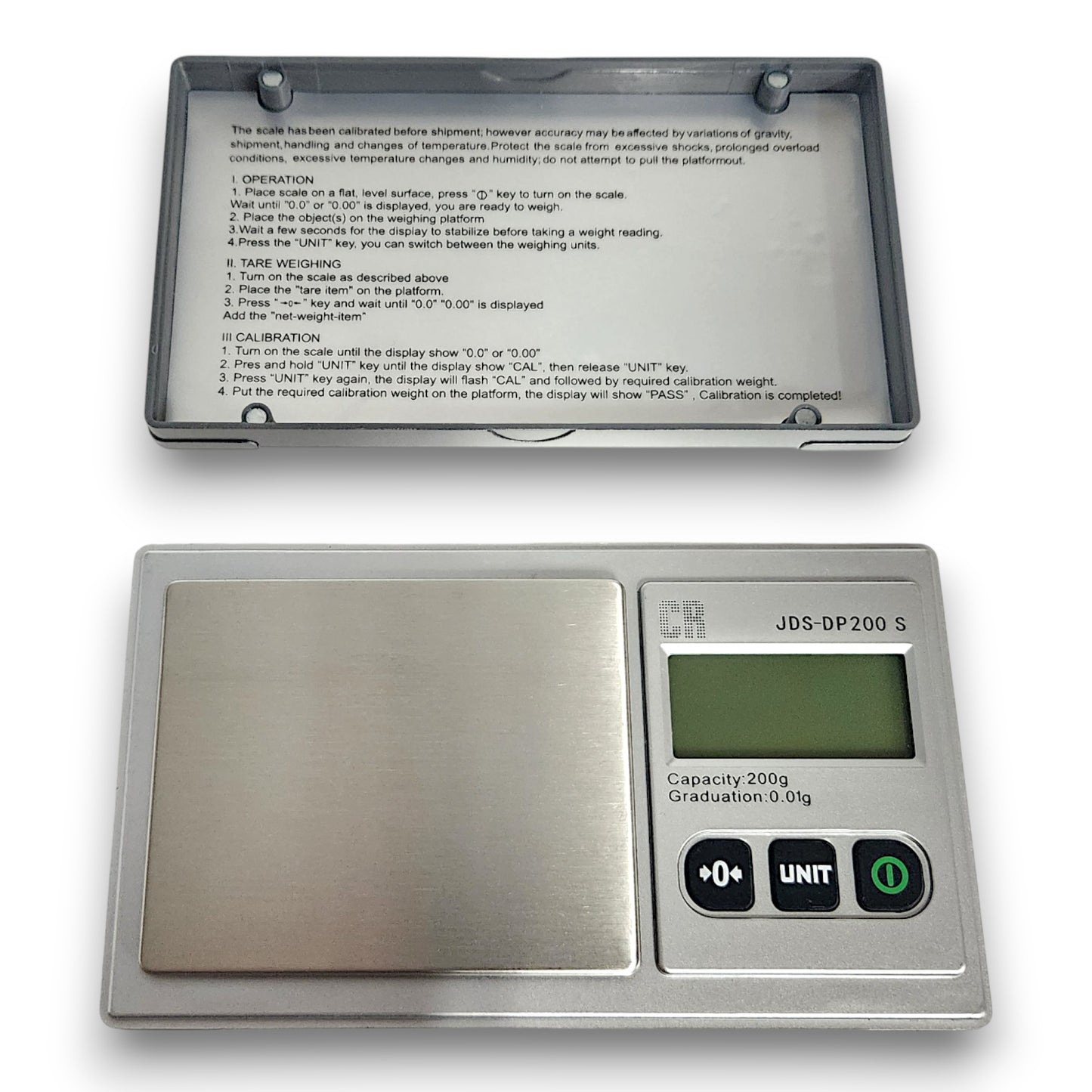 CR Digital Portable Scale 0.01g Accuracy 200g Max
