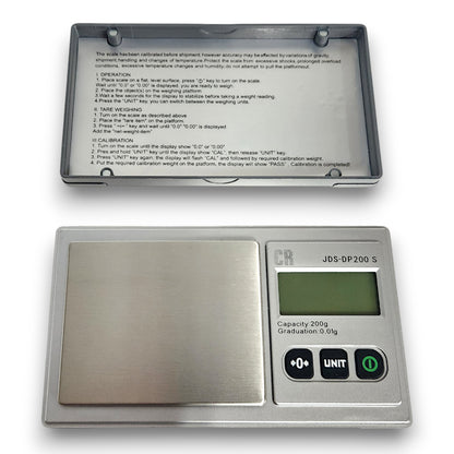 CR Digital Portable Scale 0.01g Accuracy 200g Max