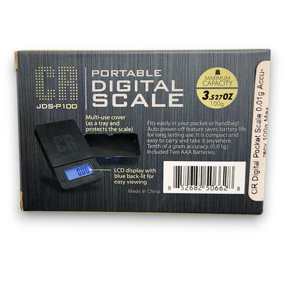 CR Digital Pocket Scale 0.01g Accuracy 100g Max