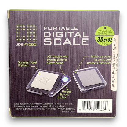 CR Digital Portable Scale 0.1g Accuracy 1000g Max