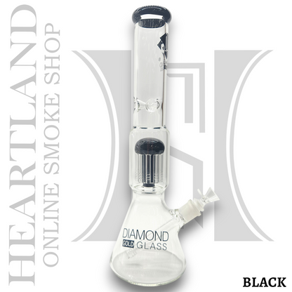 16" Diamond Glass Tree Percolator Beaker Bong