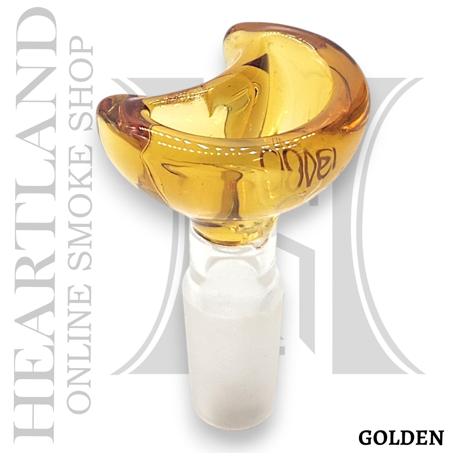 Half Moon Clover Glass Premium Bowl Head 14mm Male