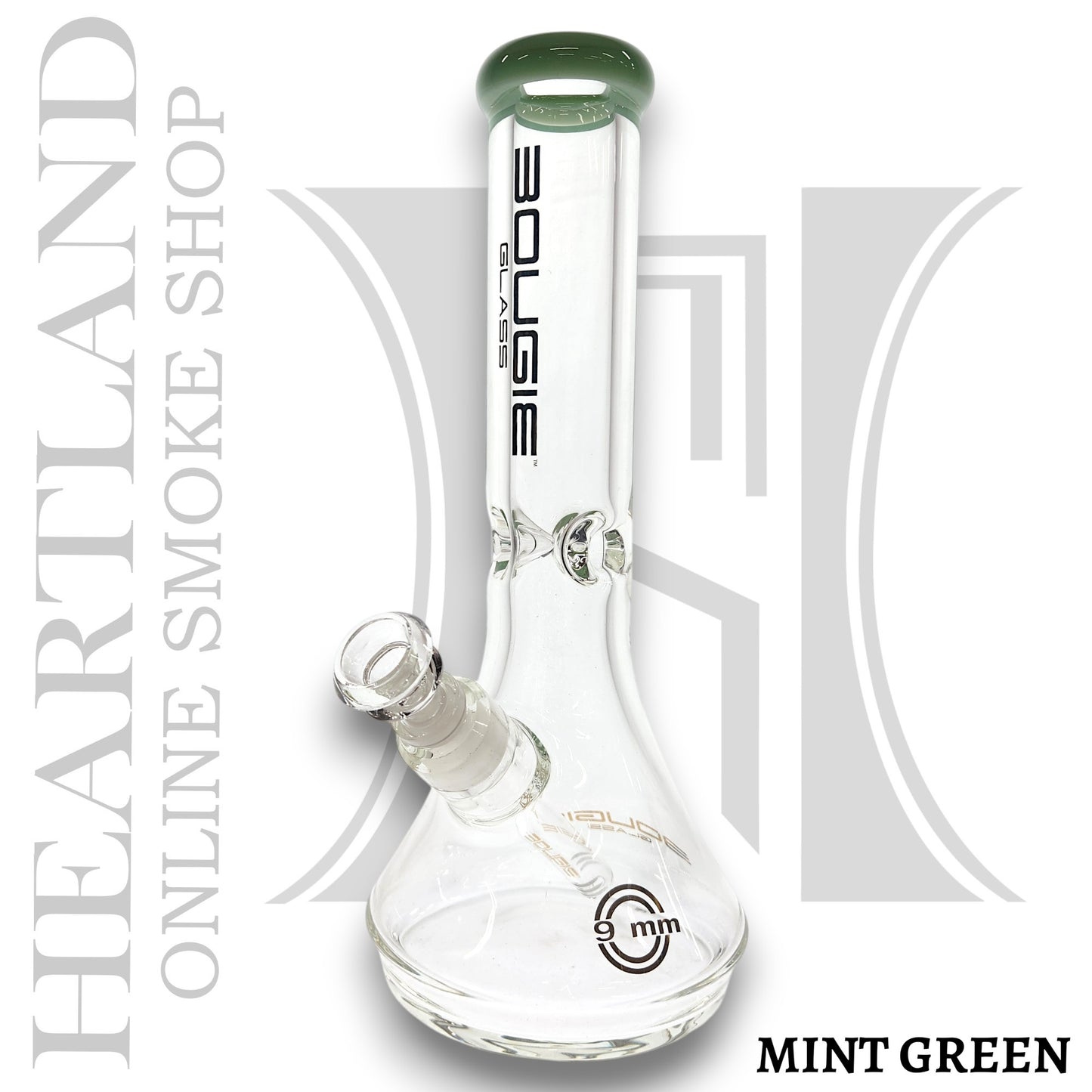 12" Bougie Glass Bell Shape Heavy Duty Beaker Bong