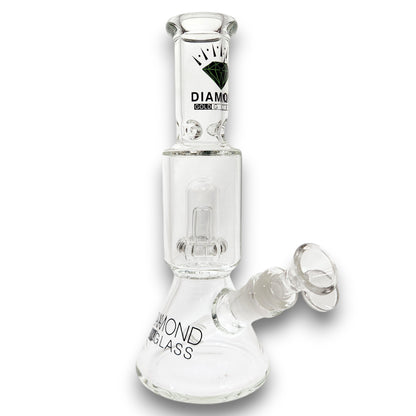 9" Diamond Gold Glass UFO Percolator Small Beaker