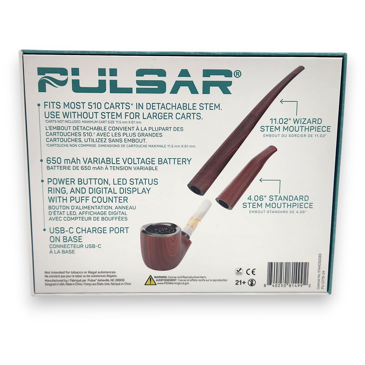 Pulsar DL Pipe Sherlock Wizard 510 Battery