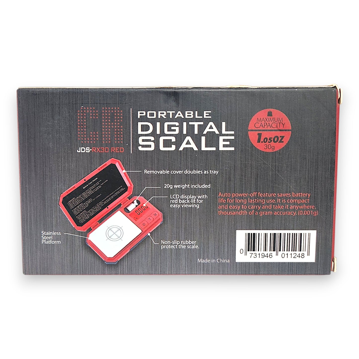 CR Portable Digital Scale 0.001g Accuracy 30g Max