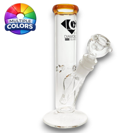8" Diamond Straight Tube Bong