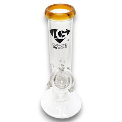 8" Diamond Straight Tube Bong