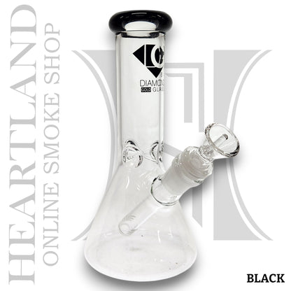 8" Diamond Gold Glass Beaker