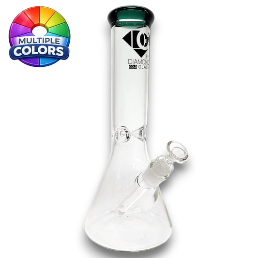 12" Diamond Glass Beaker Bong