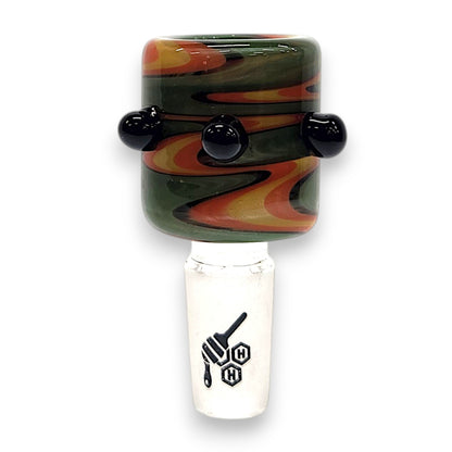 Honeybee Herb Glass Bowl Head 14mm Male