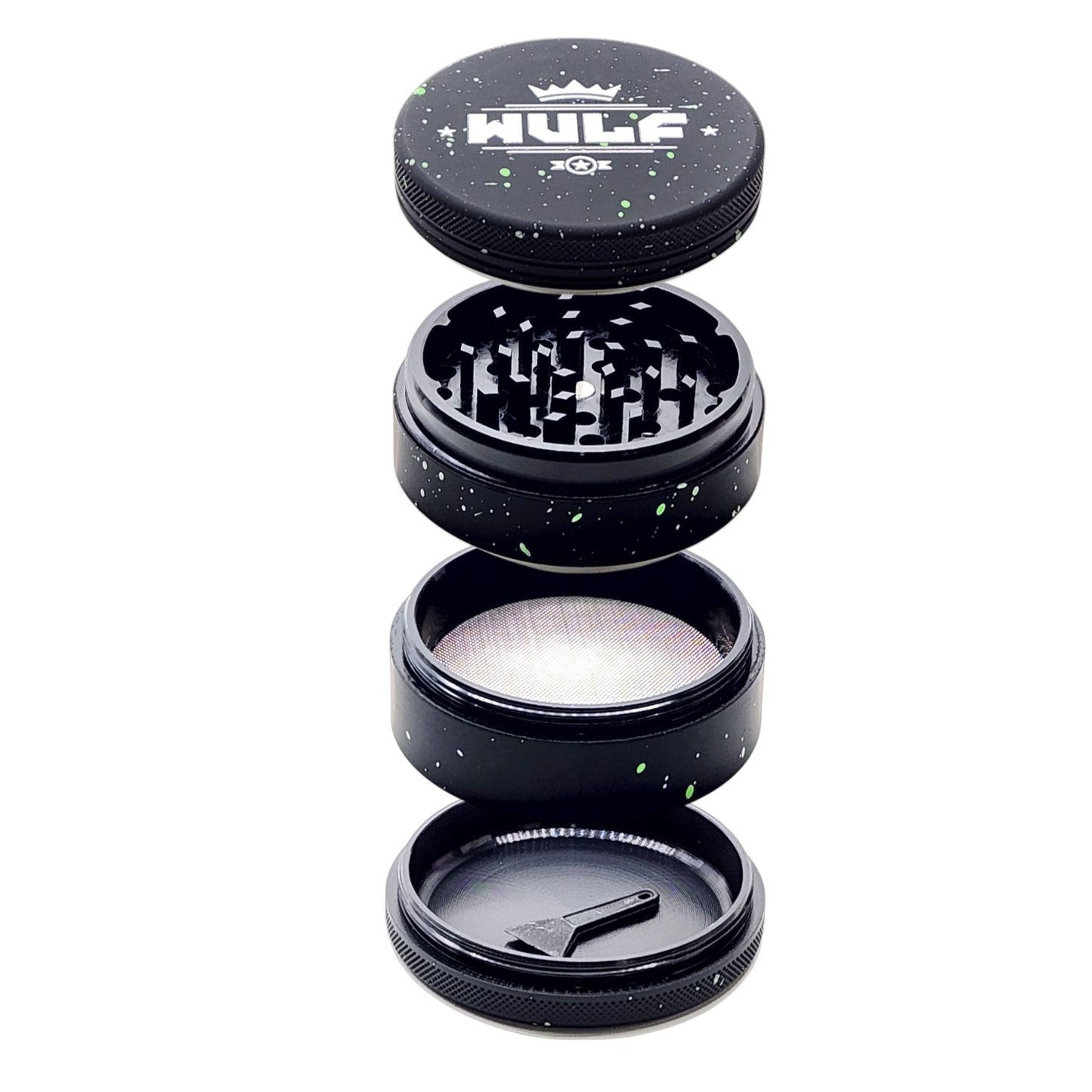 2.5" 63mm Wulf Mods Splatter Aluminum Grinder