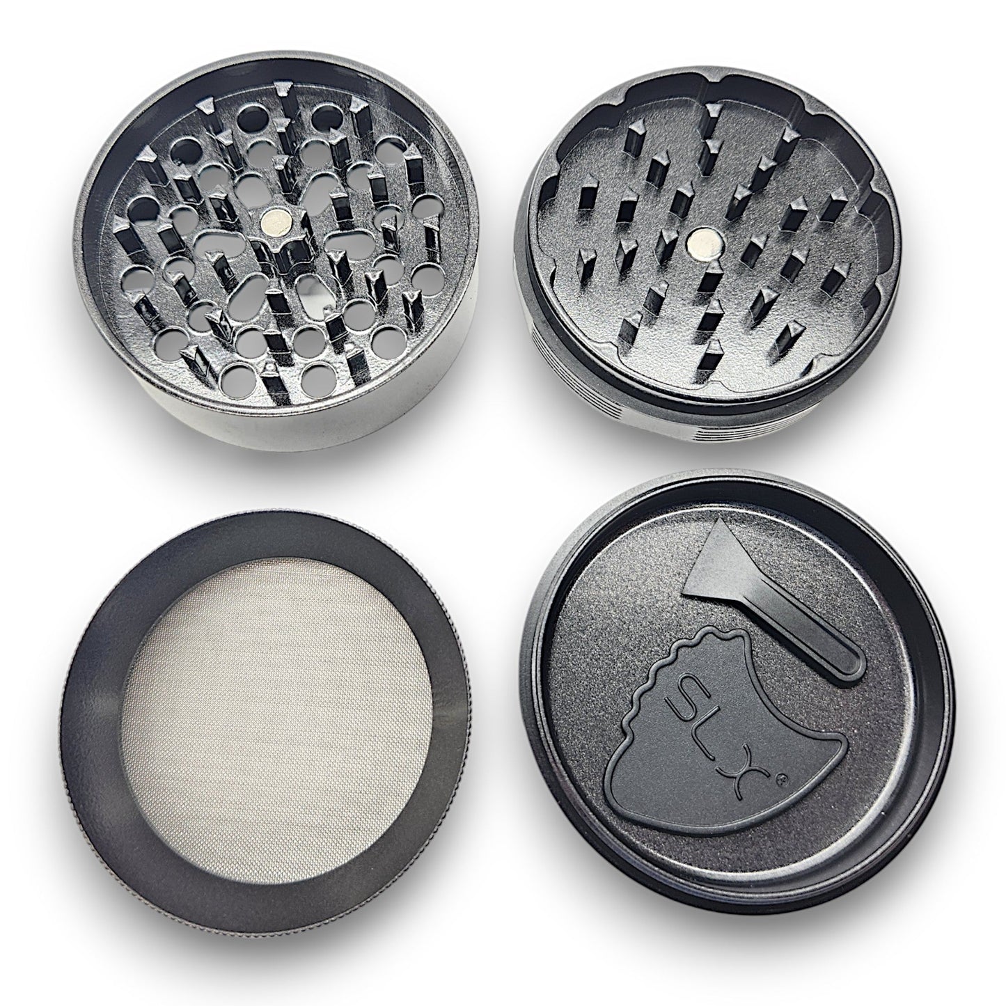 2.5" SLX Ceramic Coated Nonstick 4 Piece Aluminum Grinder
