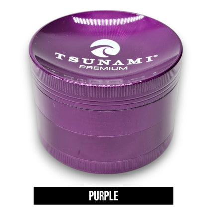 2.5" Tsunami Chromium Finish 4 Piece Grinder
