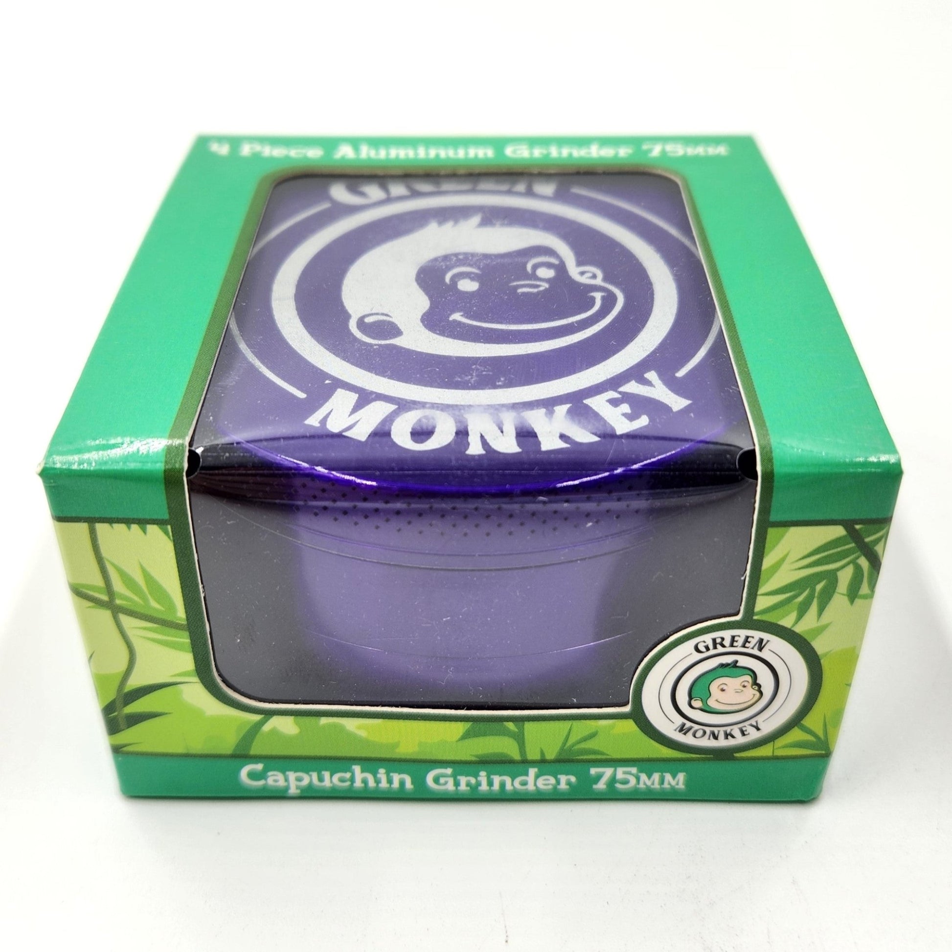 3" Green Monkey Capuchin Aluminum 4 Piece Grinder - Heartland Smoke Shop