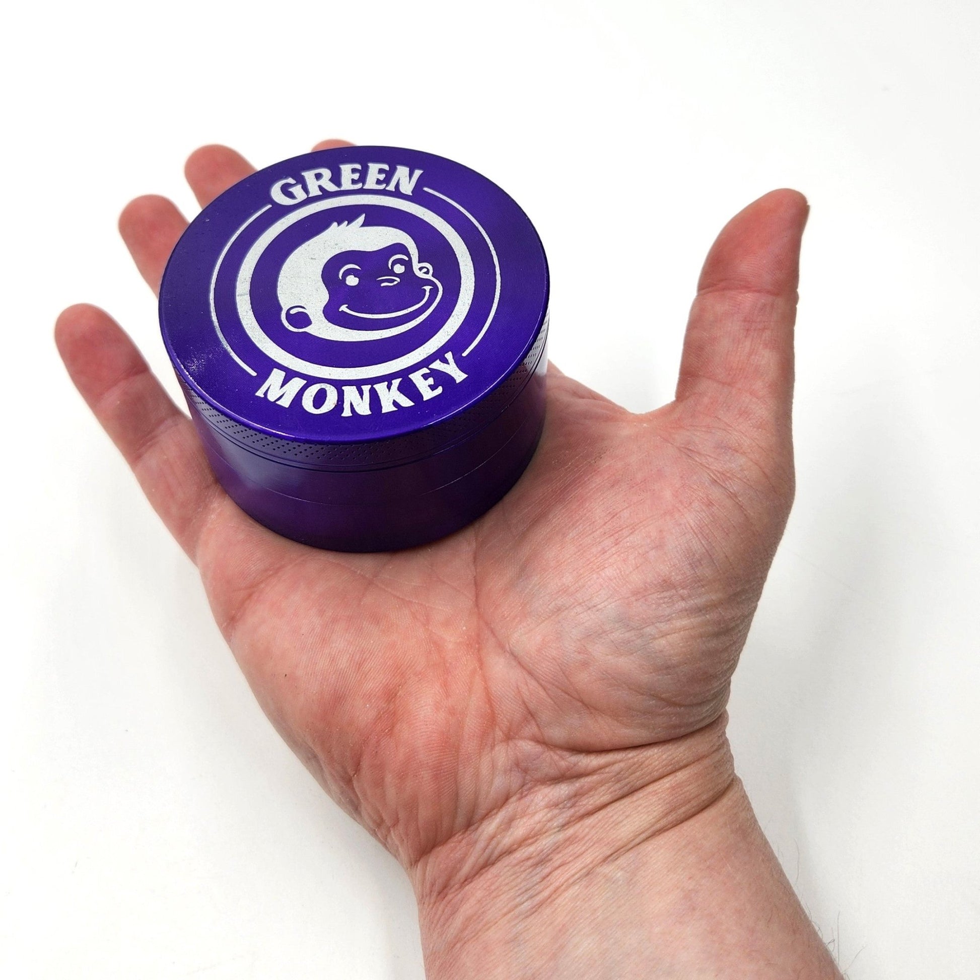 3" Green Monkey Capuchin Aluminum 4 Piece Grinder - Heartland Smoke Shop
