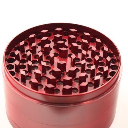 3" Shredder Red Aluminum 4 Piece Grinder
