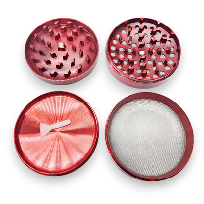 3" Tsunami Chromium Finish 4 Piece Grinder