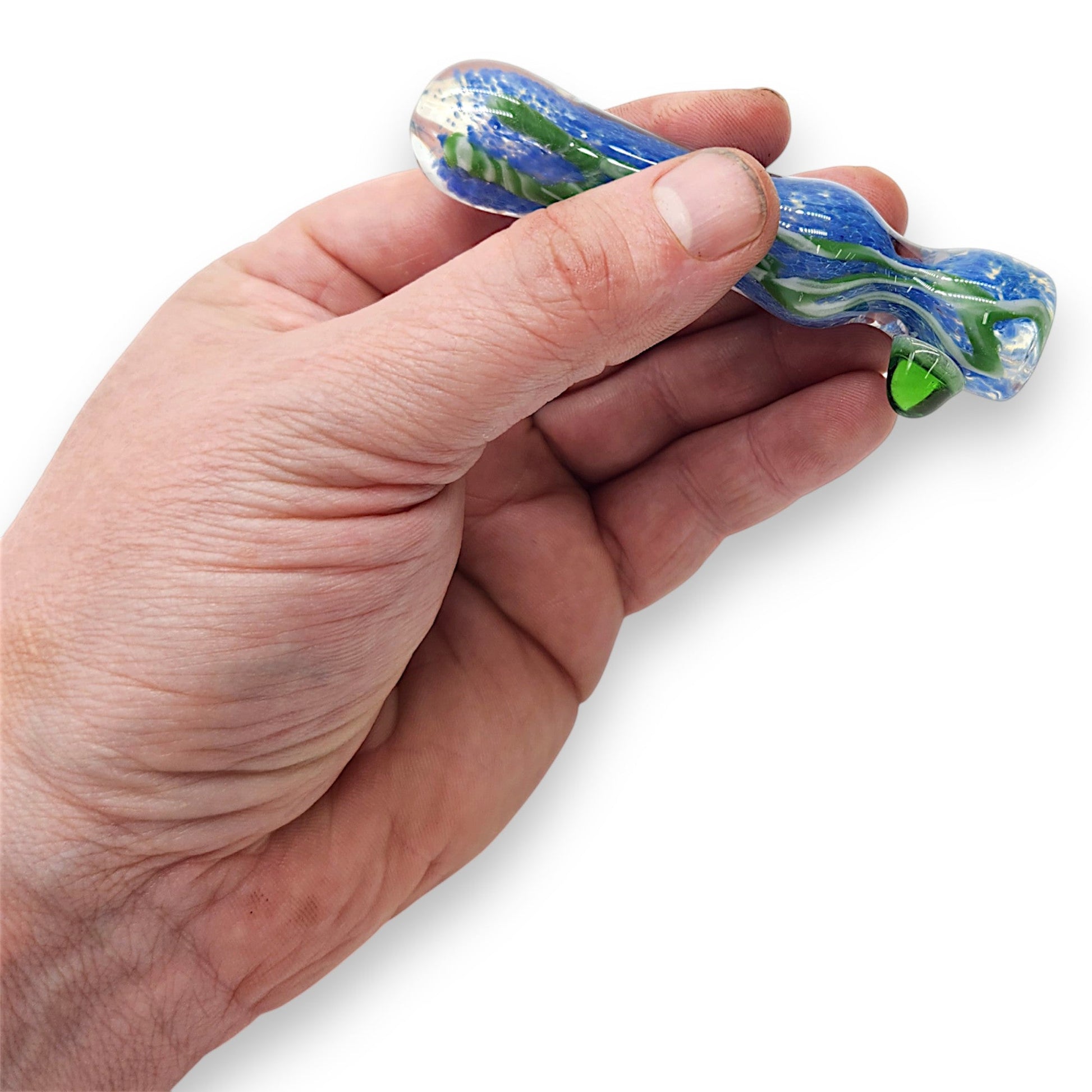3.5" Glass Hand Pipe Chillum