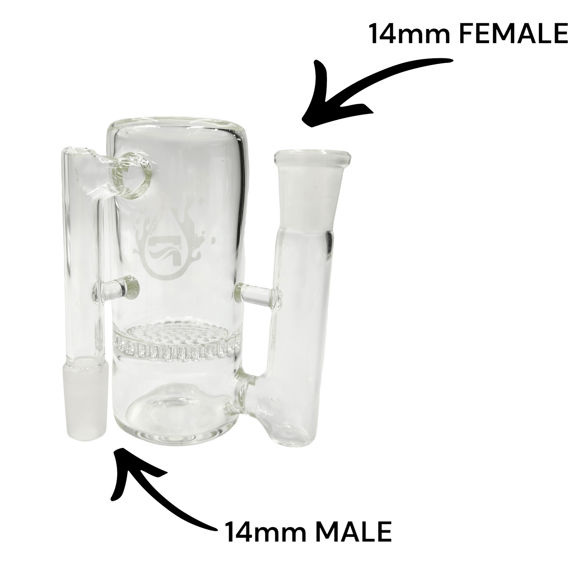 4 - 1/2" Pulsar 14mm 90 deg Honeycomb Percolator Ash Catcher