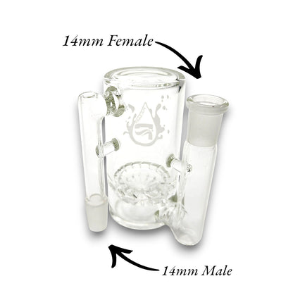 4 - 1/2" Pulsar 14mm 90 deg Turbine Percolator Ash Catcher