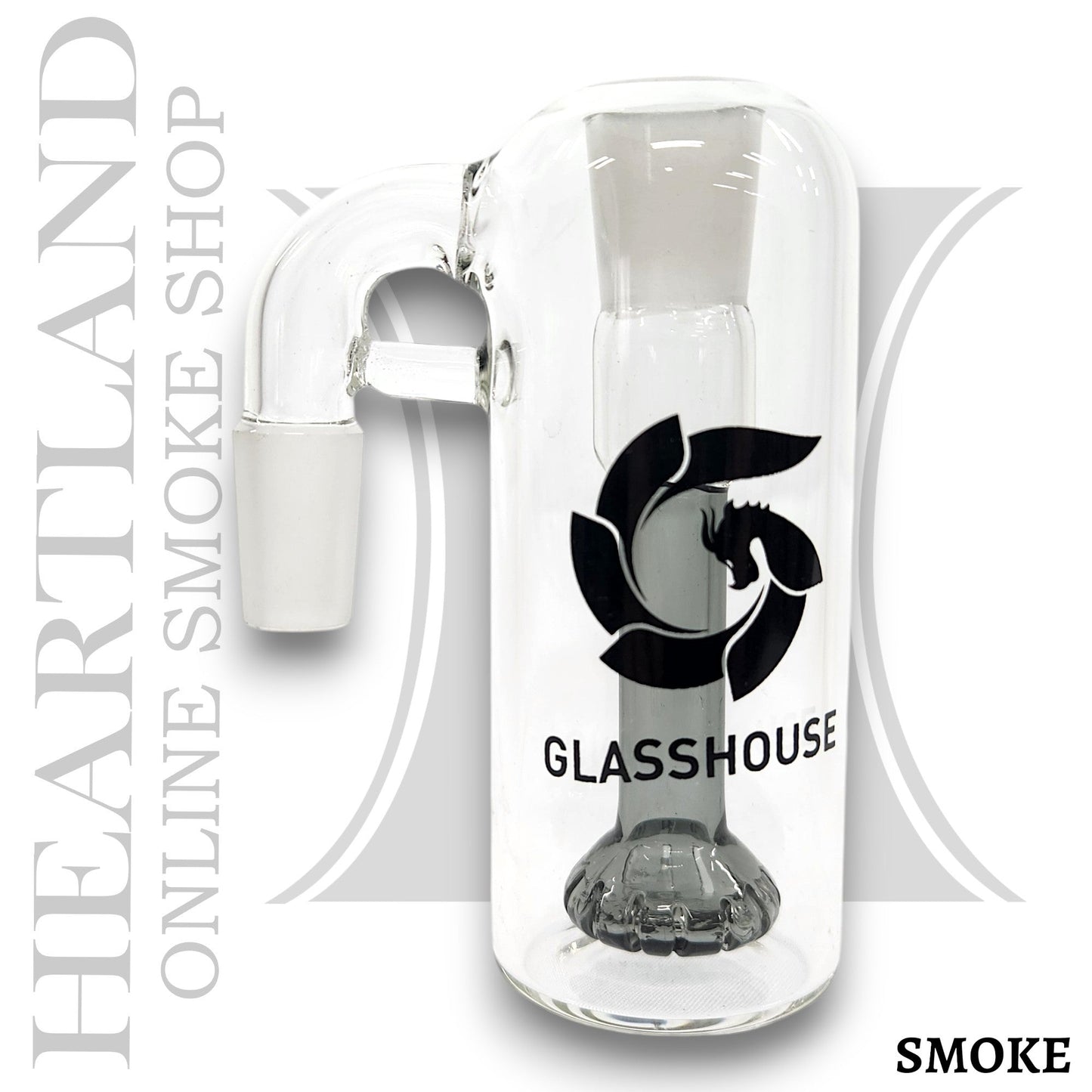 4" Glasshouse 14mm 90 Deg Ash Catcher