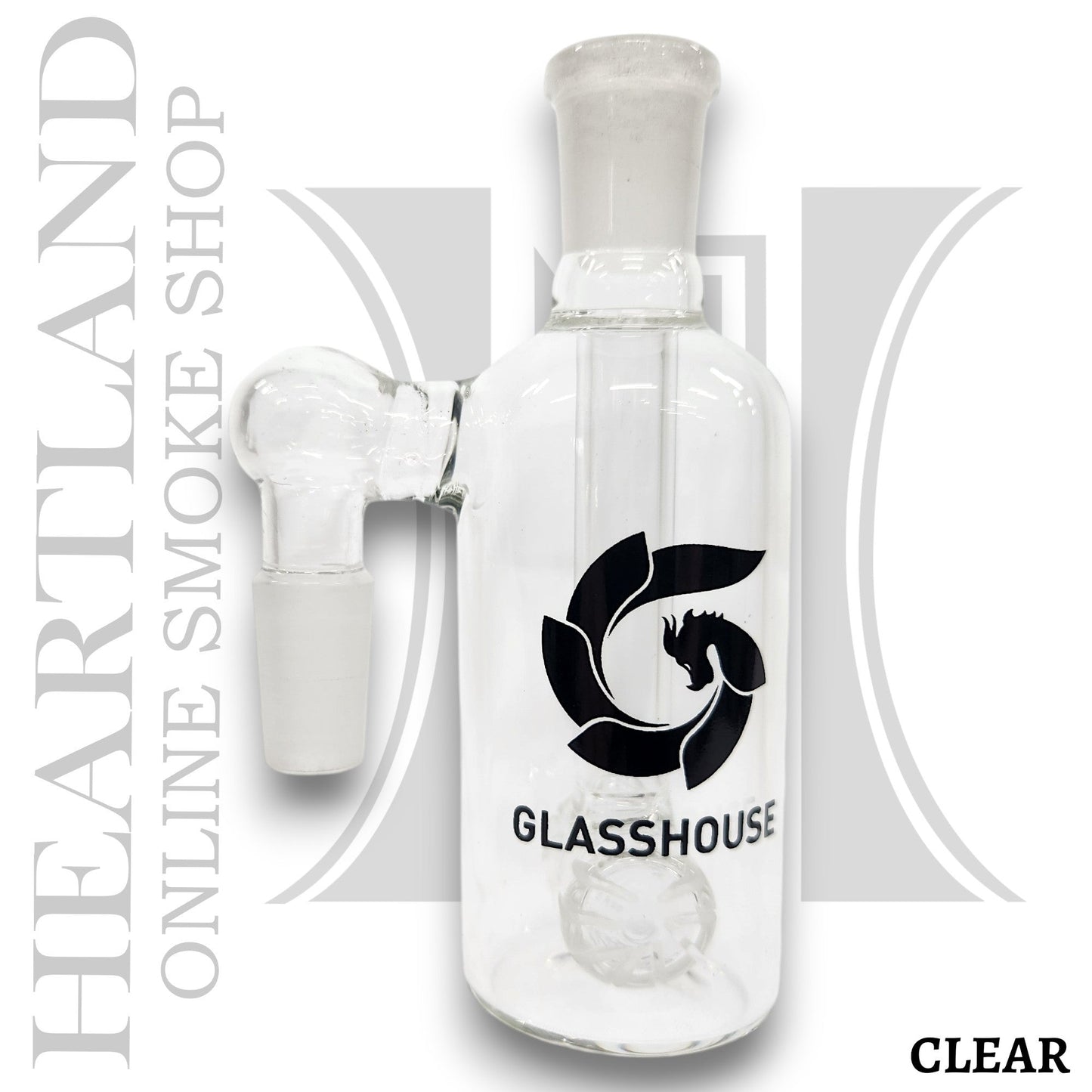4" Glasshouse 14mm 90 Deg Ash Catcher