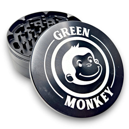 4" Large Green Monkey Capuchin Aluminum 4 Piece Grinder