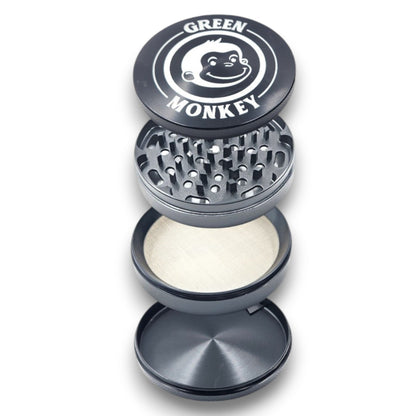 4" Large Green Monkey Capuchin Aluminum 4 Piece Grinder