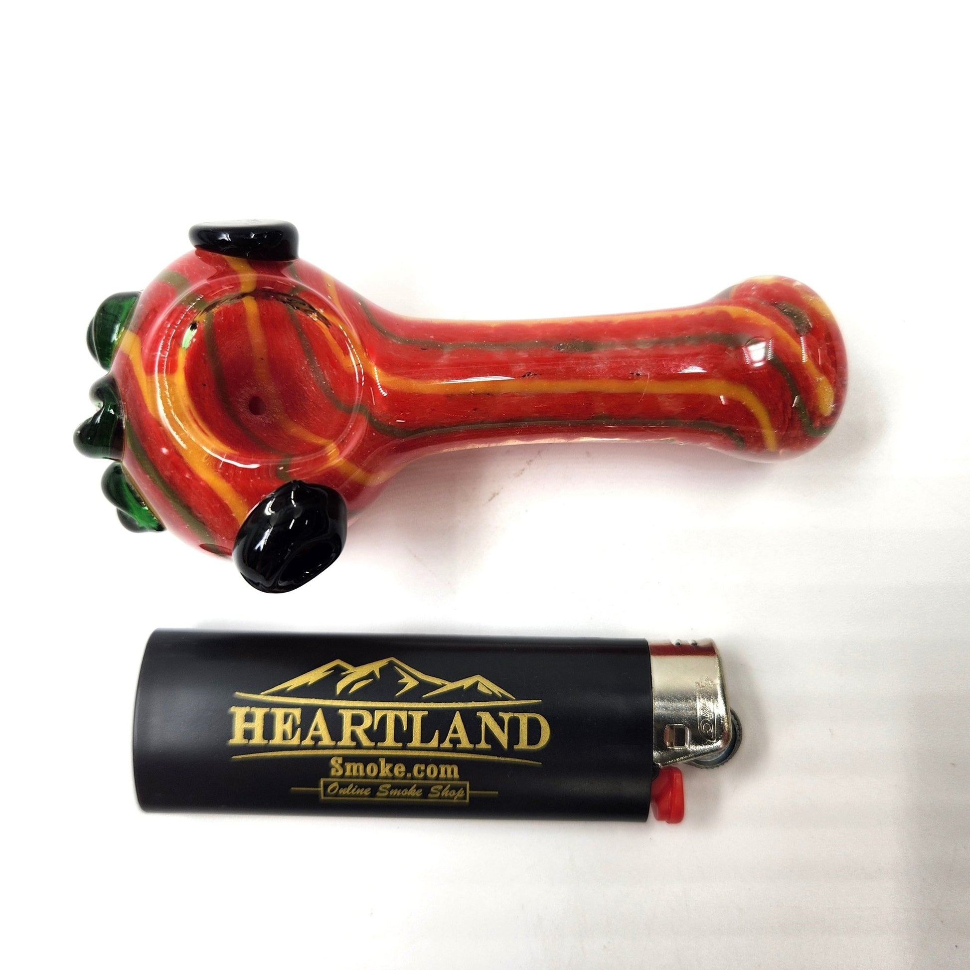 4" Red Flower End Bowl